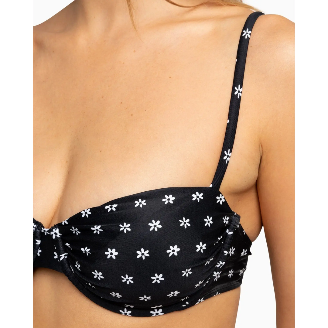 Hurley Marbella Ruched Underwire Hi Bikini 