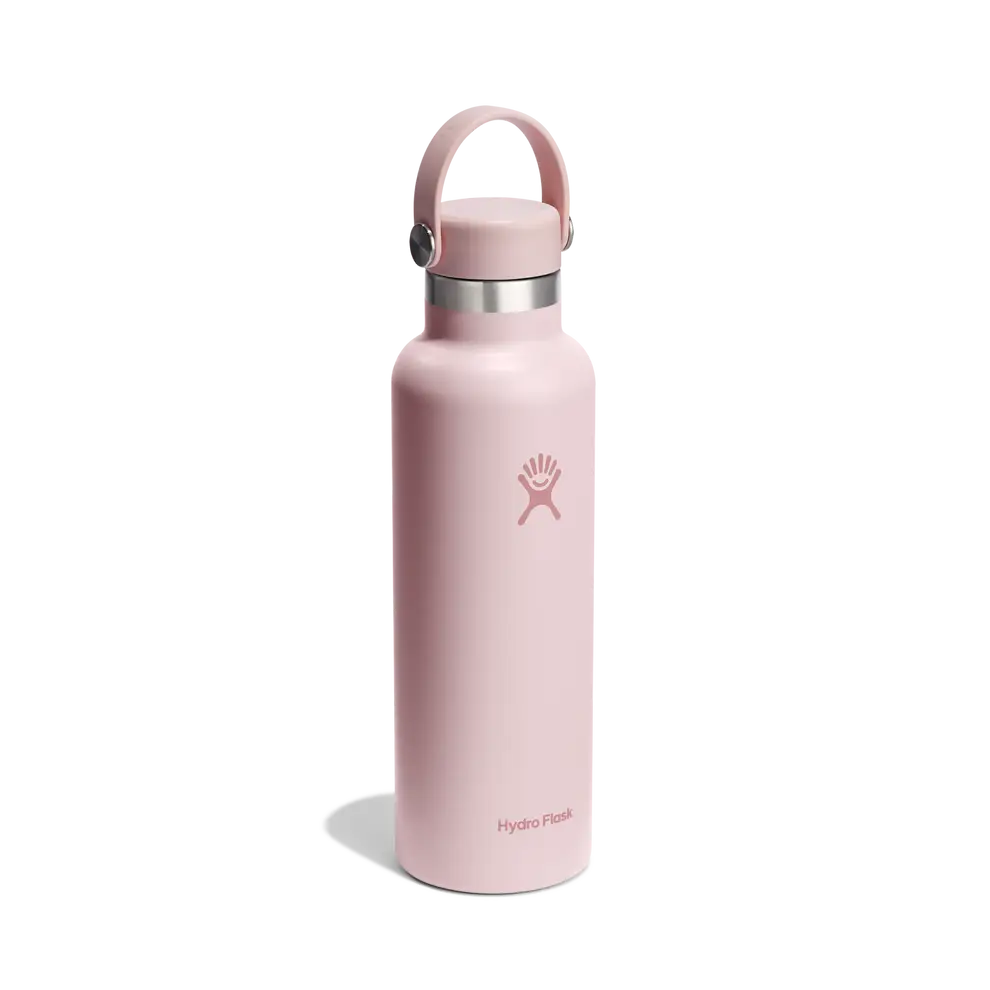 Hydro Flask 21oz (621ml) Standard Flex Straw Cap Drink Bottle -Trillium Pink