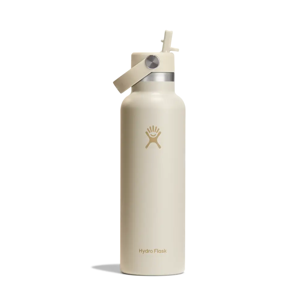 Hydro Flask 21oz (621ml) Standard Flex Straw Cap Drink Bottle - Coconut Beige