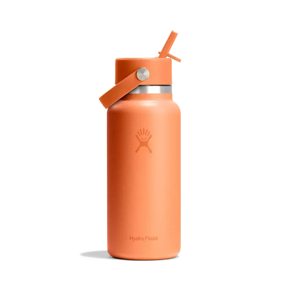 Hydro Flask 32oz (946ml) Wide Flex Straw Cap Drink Bottle - Nectar Orange 