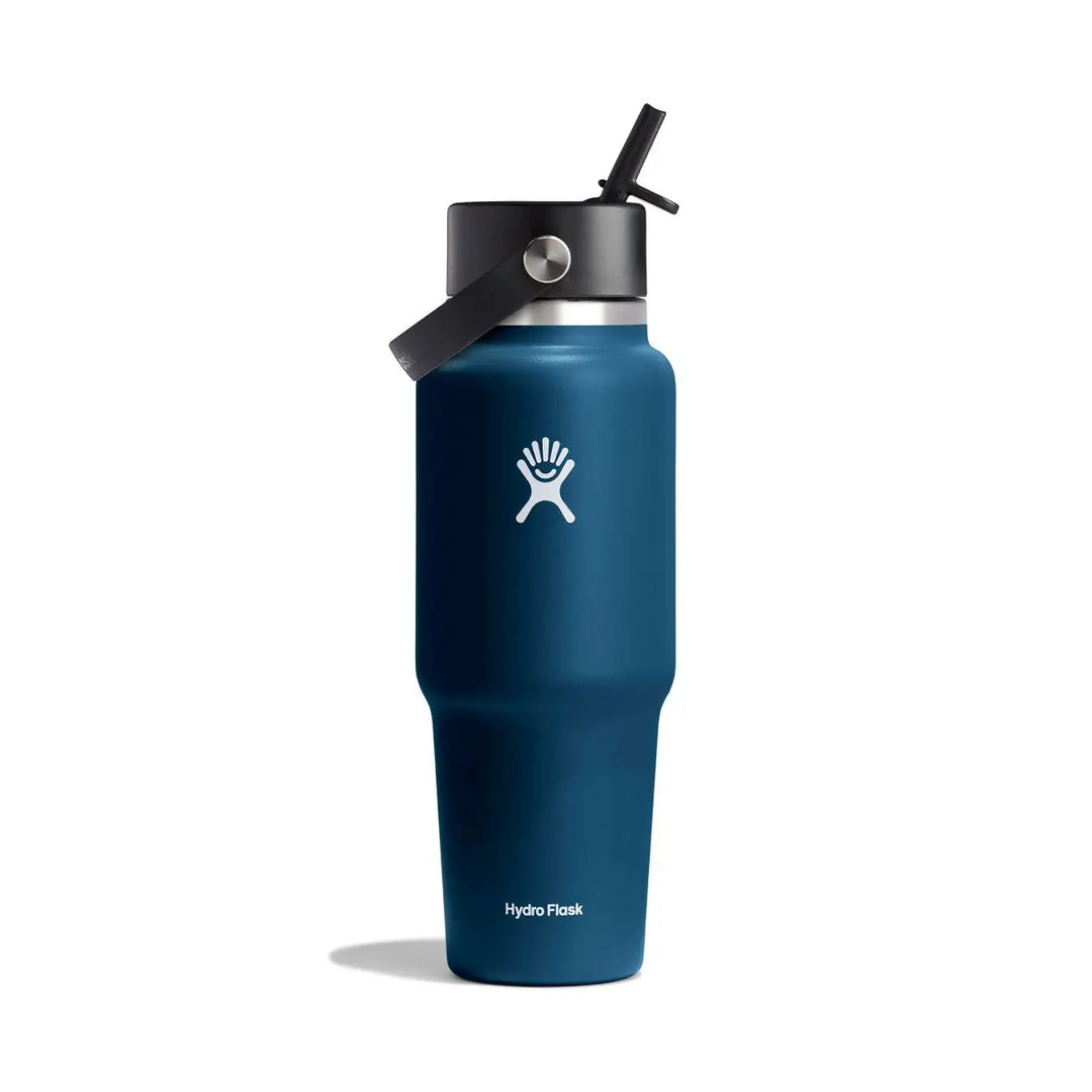 Hydro Flask 32oz (946ml) Wide Flex Straw Travel Bottle Tonal - Indigo Blue 