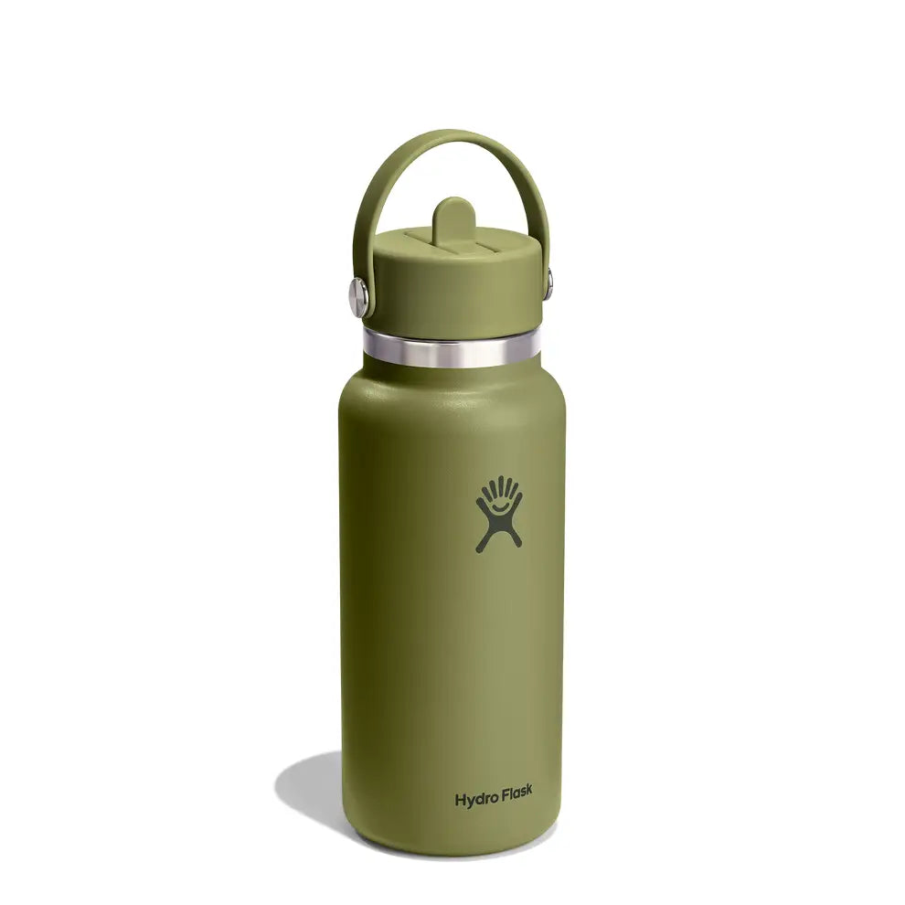 Hydro Flask 32oz (946ml) Wide Mouth Flex Straw Cap Drink Bottle - Palmer Green