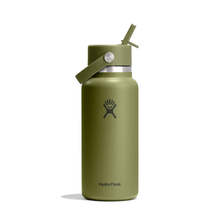 Hydro Flask 32oz (946ml) Wide Mouth Flex Straw Cap Drink Bottle - Palmer Green