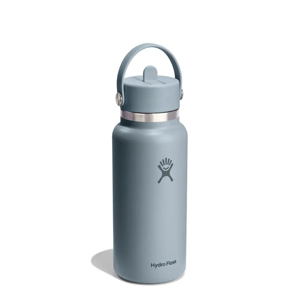 Hydro Flask 32oz (946ml) Wide Mouth Flex Straw Cap Drink Bottle - Shale Grey