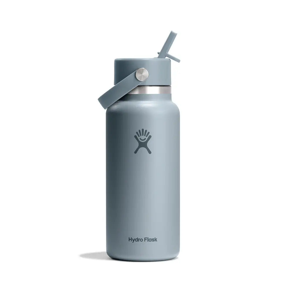 Hydro Flask 32oz (946ml) Wide Mouth Flex Straw Cap Drink Bottle - Shale Grey