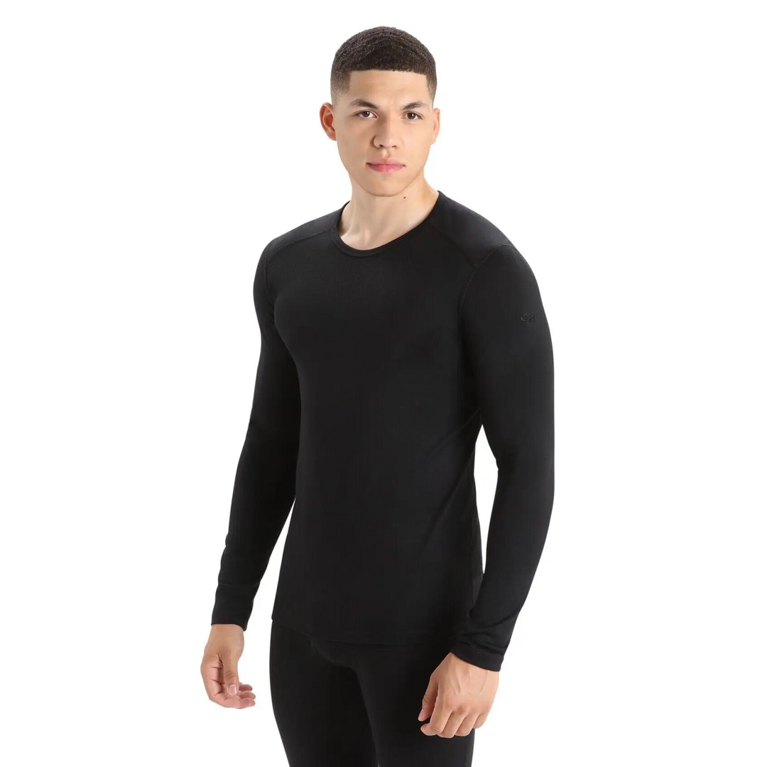 Icebreaker 200 Oasis Long Sleeve Crewe Black S 