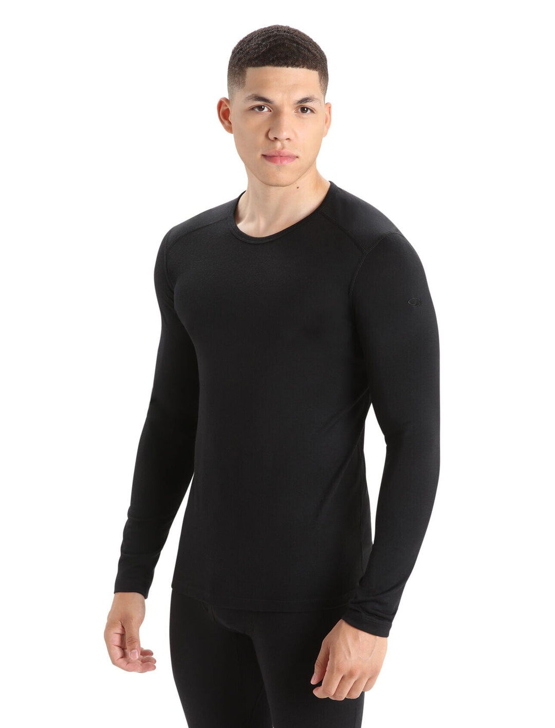 Icebreaker 200 Oasis Long Sleeve Crewe Black S 