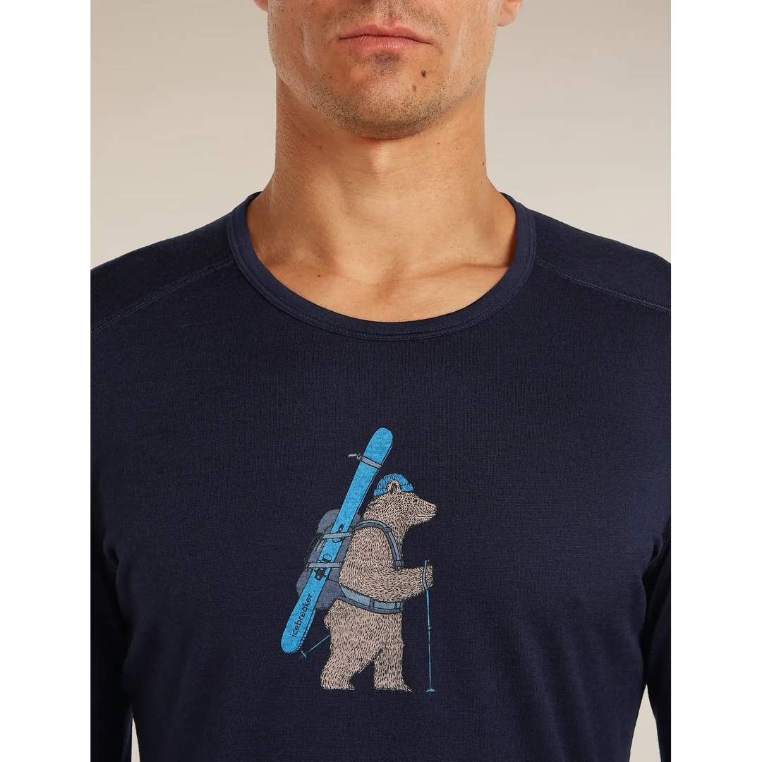 Icebreaker Merino 200 Oasis Long Sleeve Crew Bear Tour