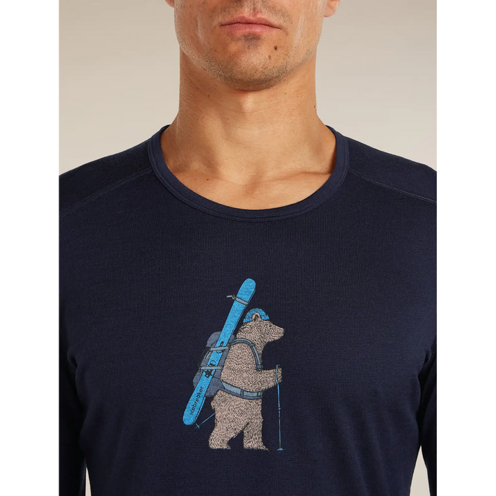 Icebreaker Merino 200 Oasis Long Sleeve Crew Bear Tour