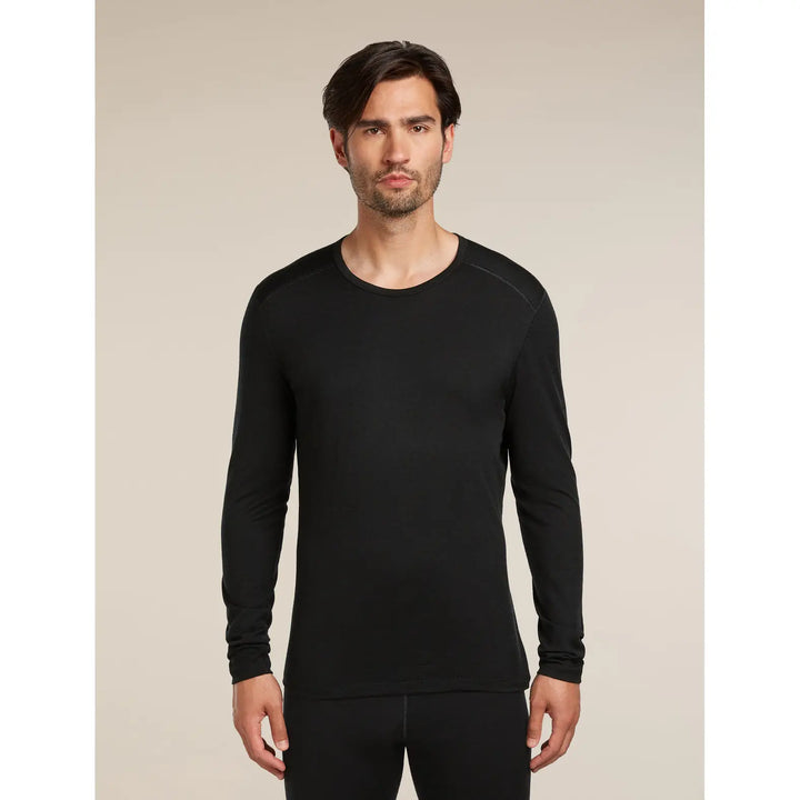Icebreaker Merino 200 Oasis Long Sleeve Crew - Black / S