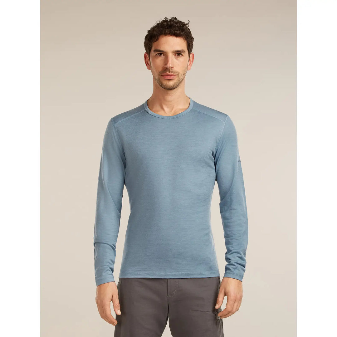 Icebreaker Merino 200 Oasis Long Sleeve Crew - Flint Blue / S