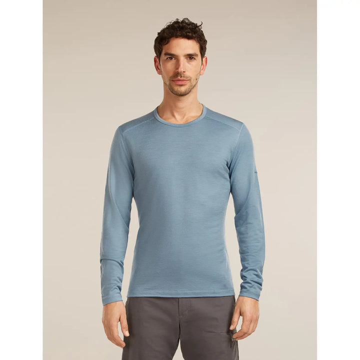 Icebreaker Merino 200 Oasis Long Sleeve Crew - Flint Blue / S