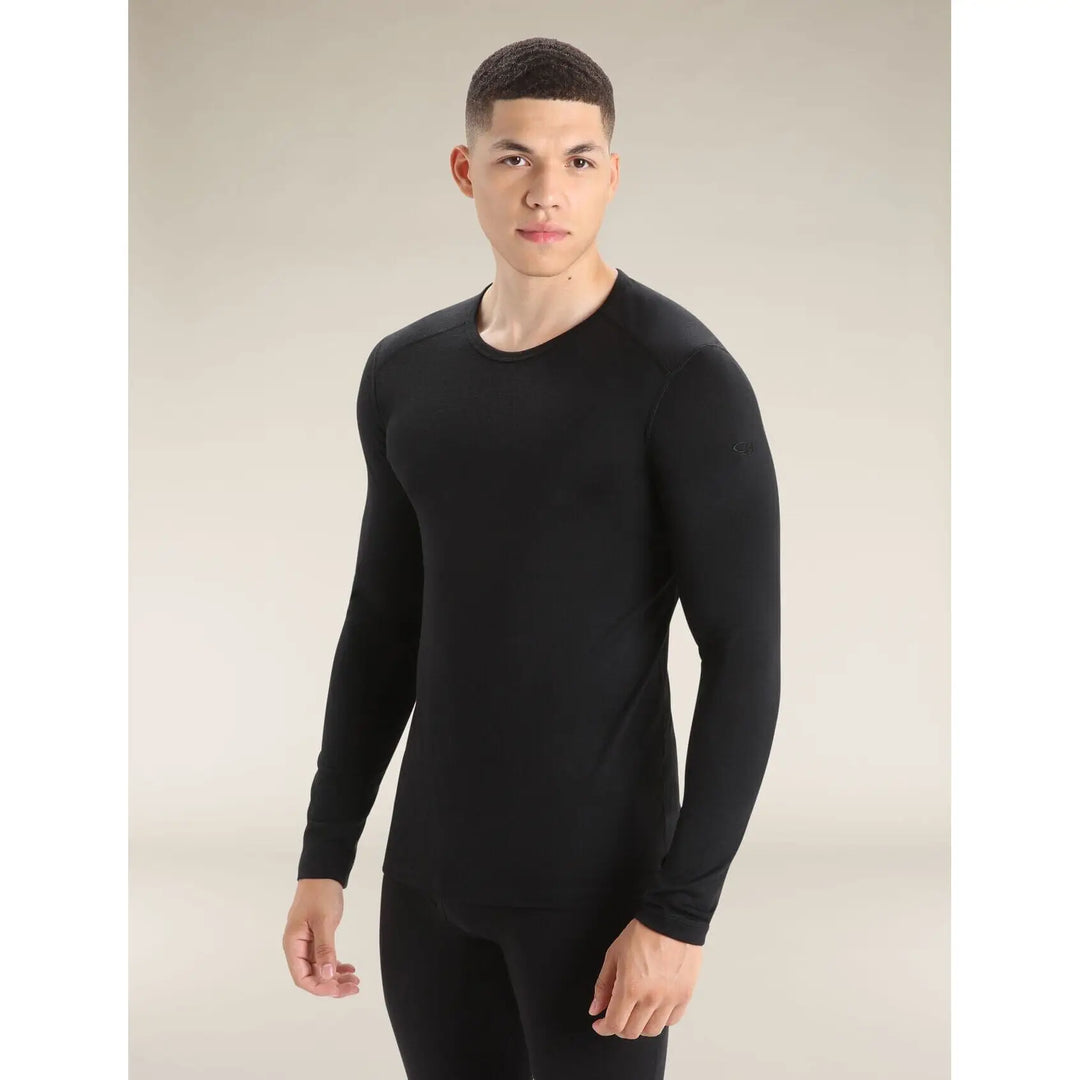 Icebreaker Merino 200 Oasis Long Sleeve Crewe Black XXL 