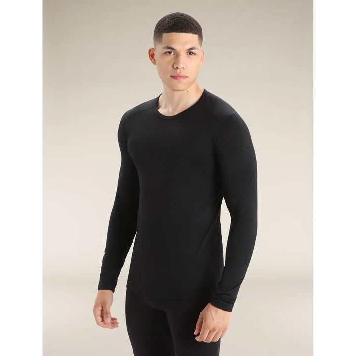 Icebreaker Merino 200 Oasis Long Sleeve Crewe Black XXL 