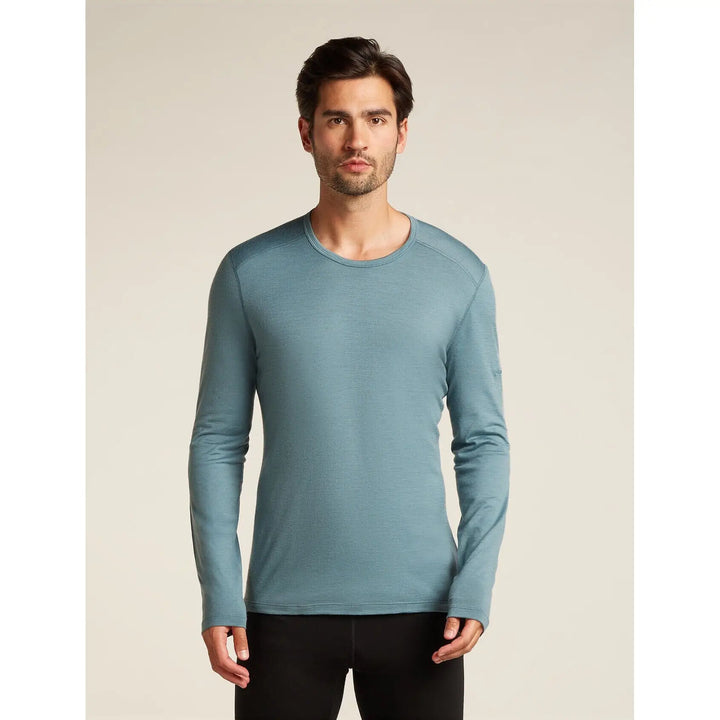 Icebreaker Merino 200 Oasis Long Sleeve Crewe Blue Ash S 