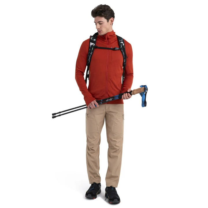 Icebreaker Merino 260 Quantum IV Long Sleeve Zip Hoodie Molten S 