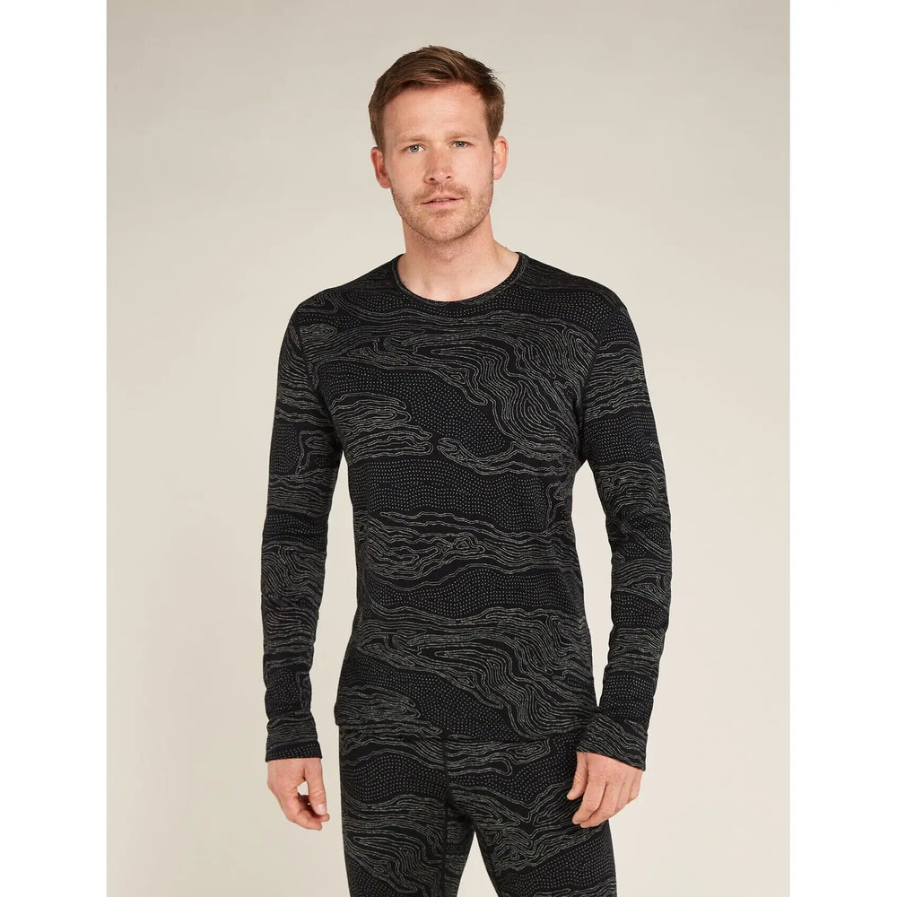 Icebreaker Merino 260 Vertex Long Sleeve Crewe Snow Guide 