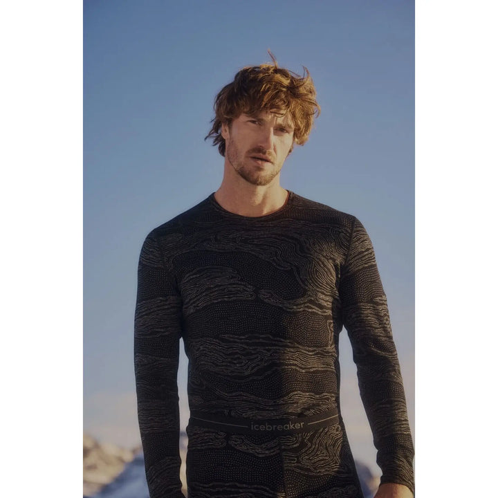 Icebreaker Merino 260 Vertex Long Sleeve Crewe Snow Guide 
