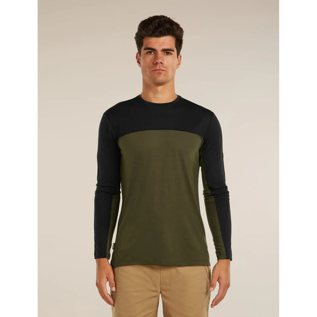 Icebreaker Merino Blend 125 Cool-Lite Sphere Long Sleeve T-Shirt Colour Block
