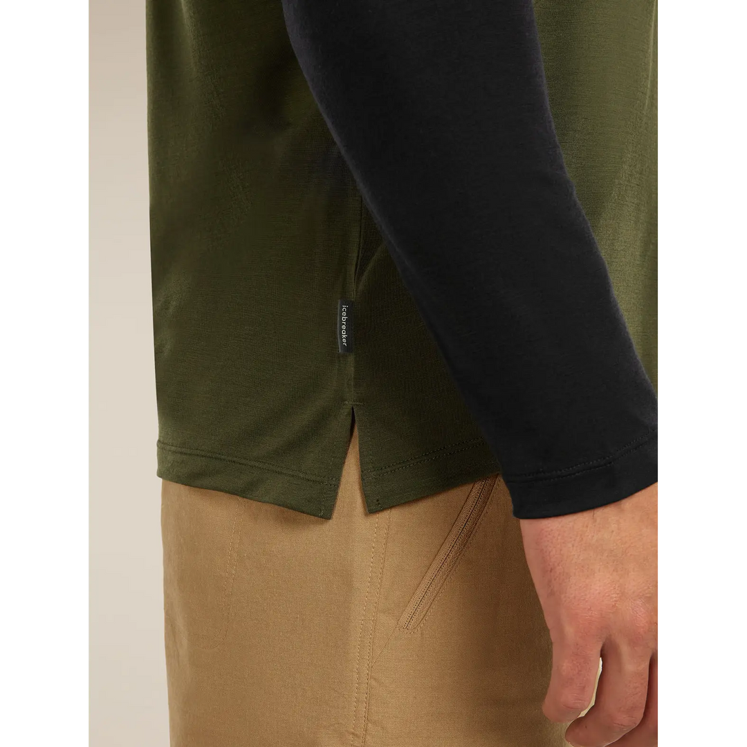 Icebreaker Merino Blend 125 Cool-Lite Sphere Long Sleeve T-Shirt Colour Block