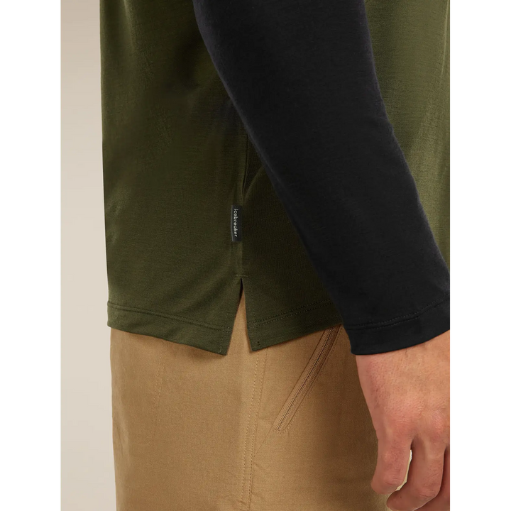 Icebreaker Merino Blend 125 Cool-Lite Sphere Long Sleeve T-Shirt Colour Block