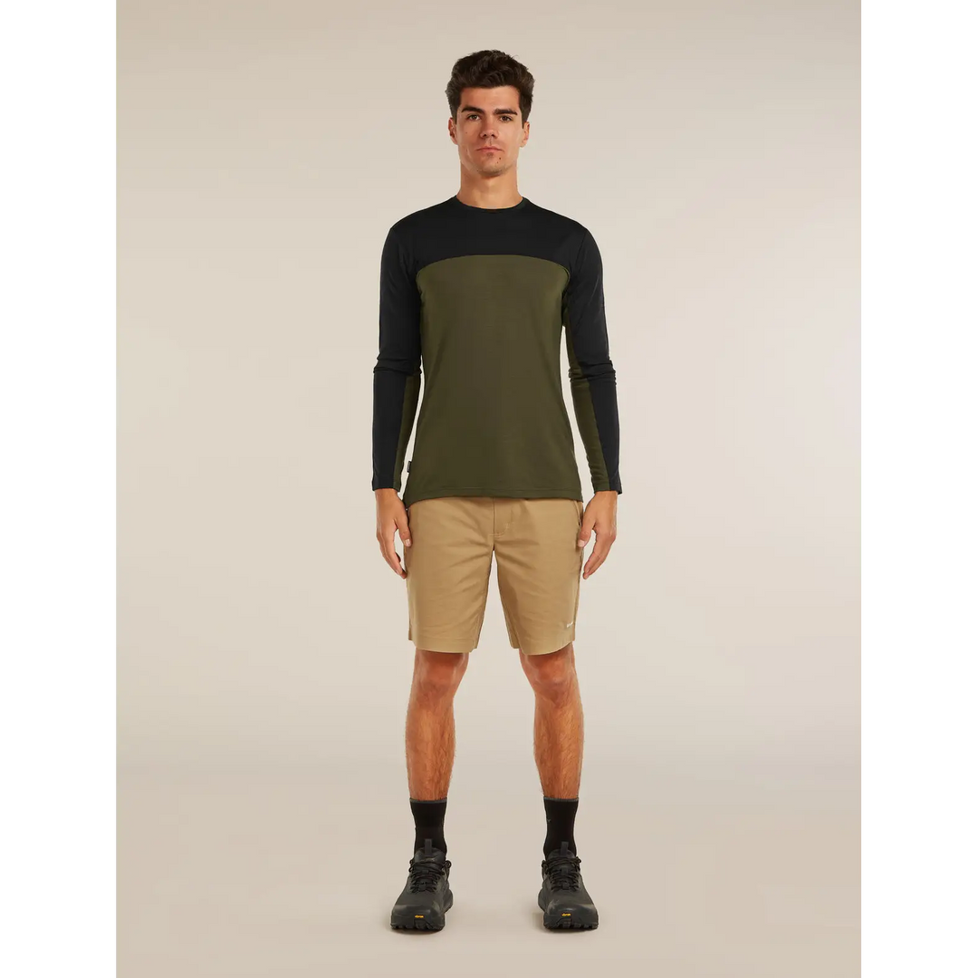 Icebreaker Merino Blend 125 Cool-Lite Sphere Long Sleeve T-Shirt Colour Block