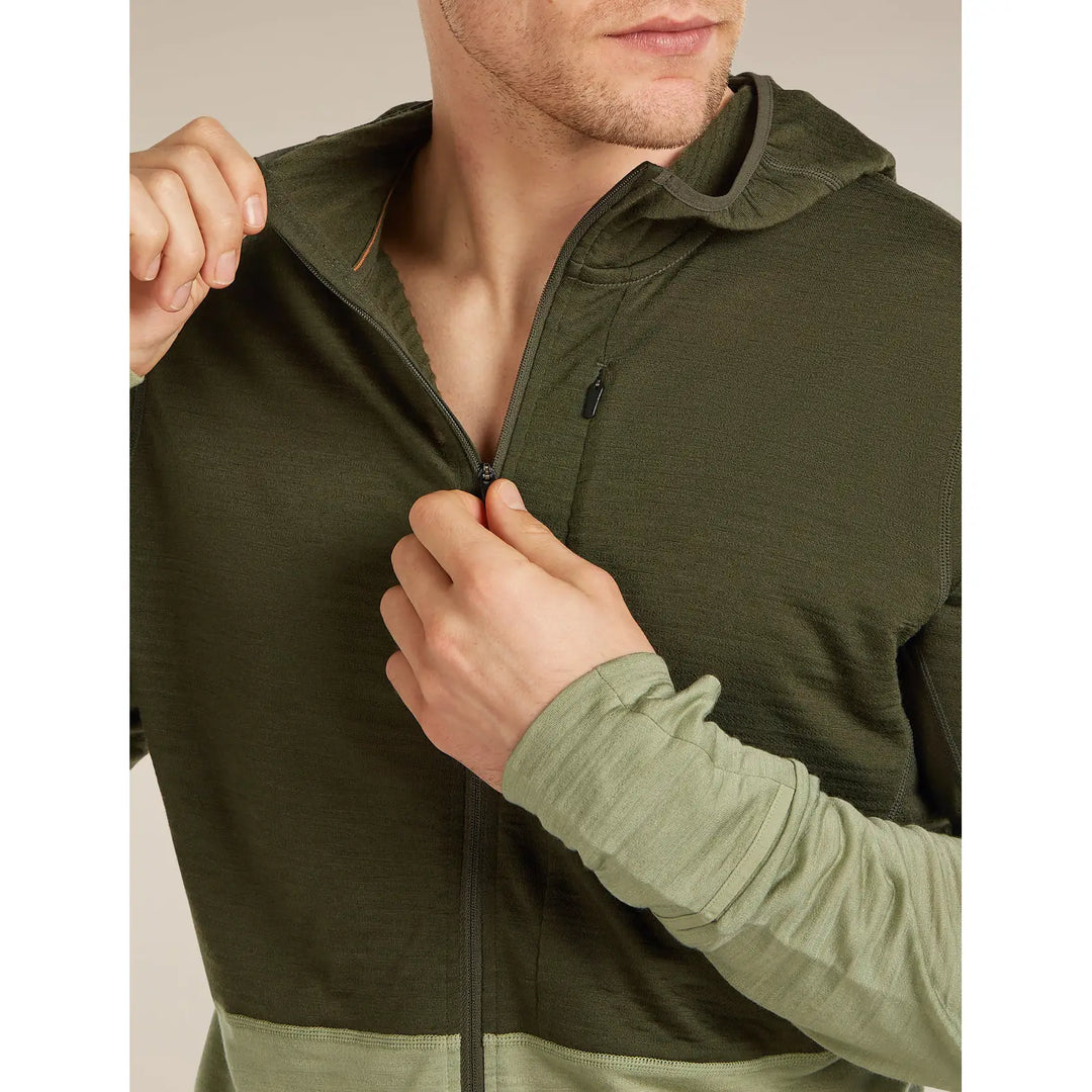 Icebreaker Merino Blend 200 RealFleece Descender Long Sleeve Zip Hoodie