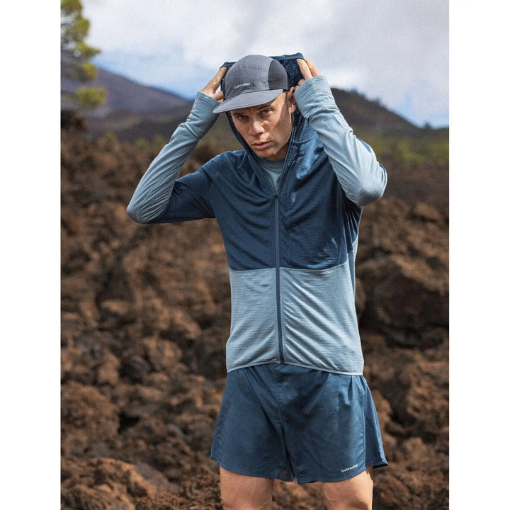 Icebreaker Merino Blend 200 Realfleece Descender Long Sleeve Zip Hoodie 
