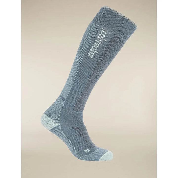 Icebreaker Merino Blend Ski Medium OTC Socks Blue Ash / Mint / Obsidian S 