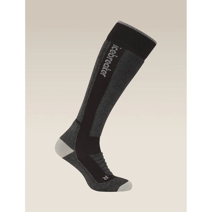 Icebreaker Merino Blend Ski+ Medium OTC Socks - Black / Ether / Graphite / S
