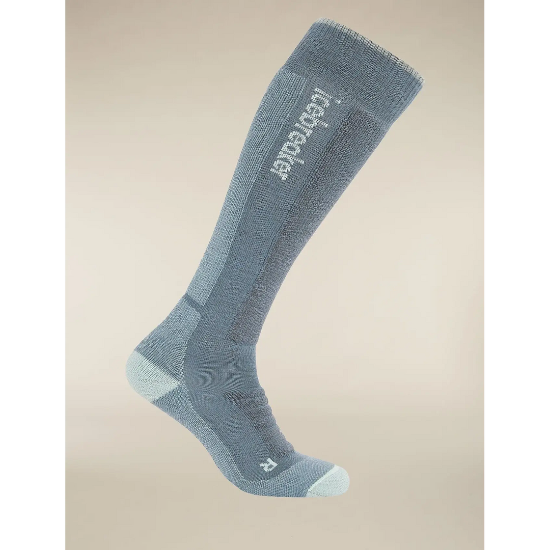 Icebreaker Merino Blend Ski Medium OTC Socks Blue Ash / Mint / Obsidian S 