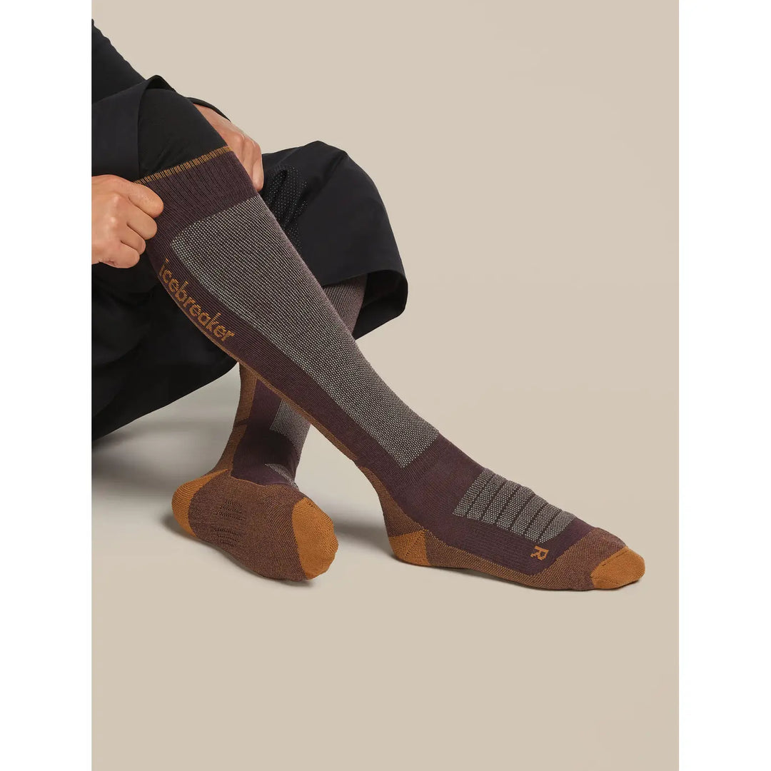 Icebreaker Merino Blend Ski+ Medium OTC Socks - Java / Trail / Seaglass / S