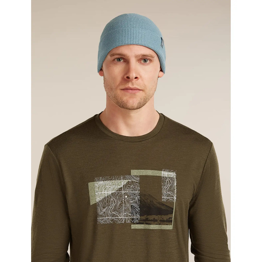 Icebreaker Merino Feadan Cuff Beanie - Flint Blue
