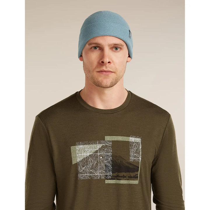 Icebreaker Merino Feadan Cuff Beanie - Flint Blue