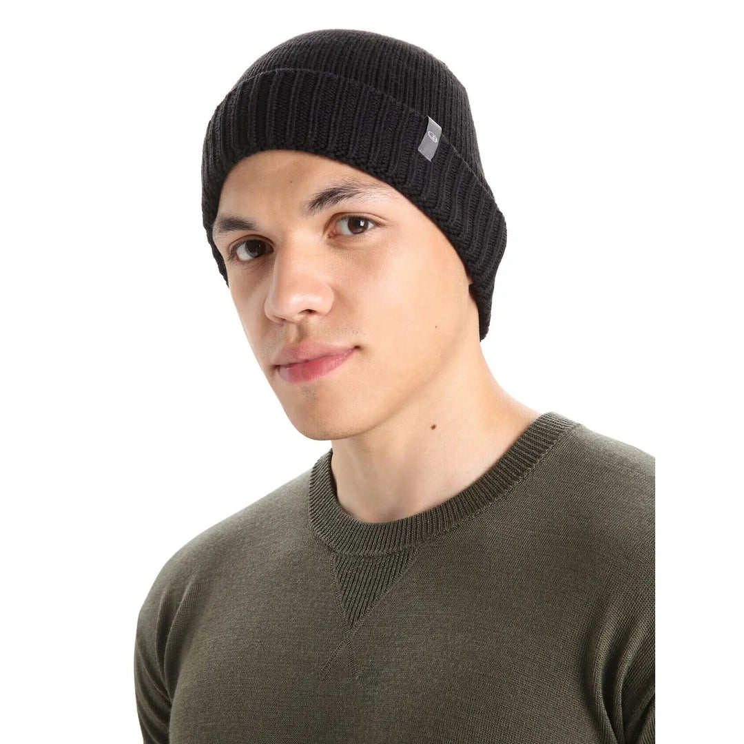 Icebreaker Merino Vela Cuff Beanie Black 