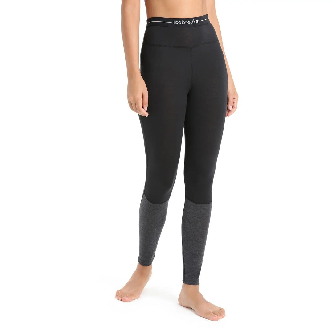 Icebreaker Womens 125 Zoneknit Merino Leggings Black S 