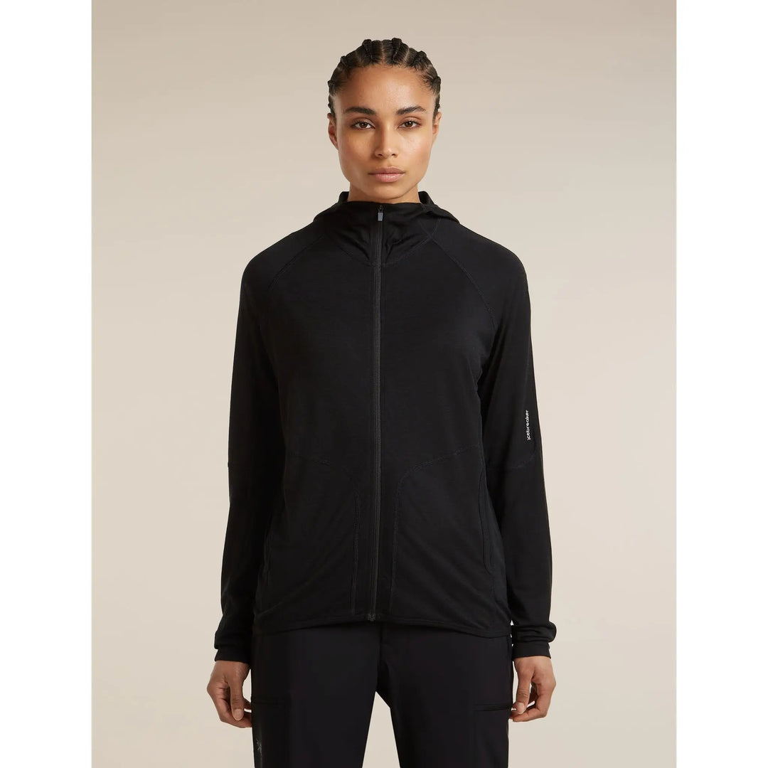 Icebreaker Womens 150 MerinoFine Ace Long Sleeve Hoodie UPF