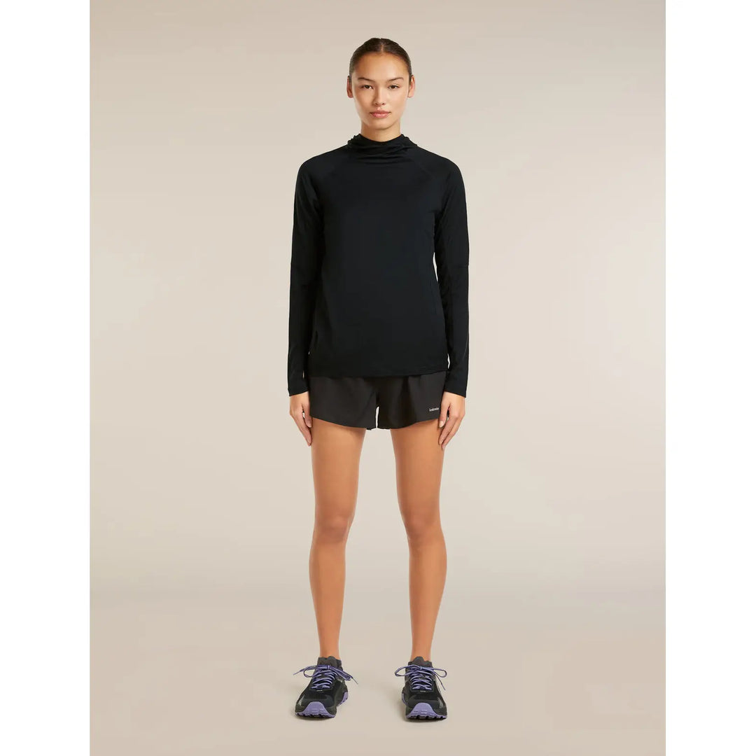 Icebreaker Womens 150 MerinoFine Ace Long Sleeve Hoodie UPF