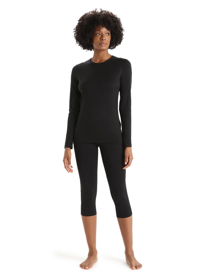 Icebreaker Womens 200 Oasis Long Sleeve Crewe 