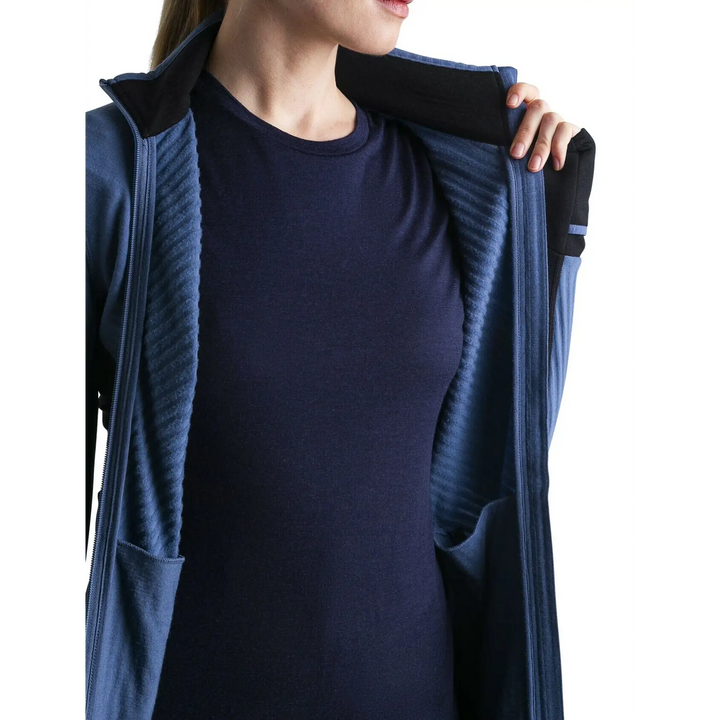 Icebreaker Womens Descender Long Sleeve Zip Jacket 
