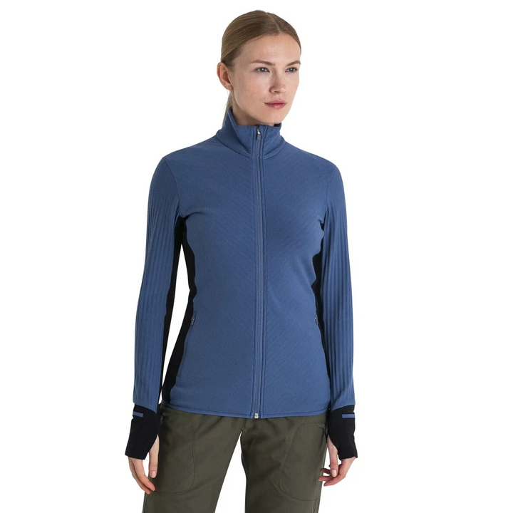 Icebreaker Womens Descender Long Sleeve Zip Jacket 