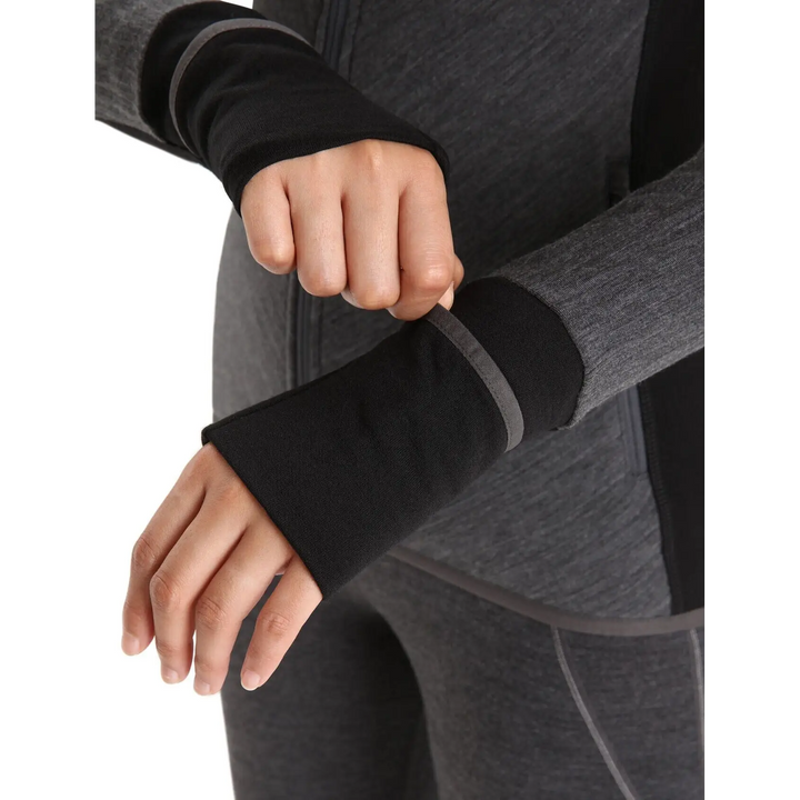 Icebreaker Womens Descender Long Sleeve Zip Jacket 