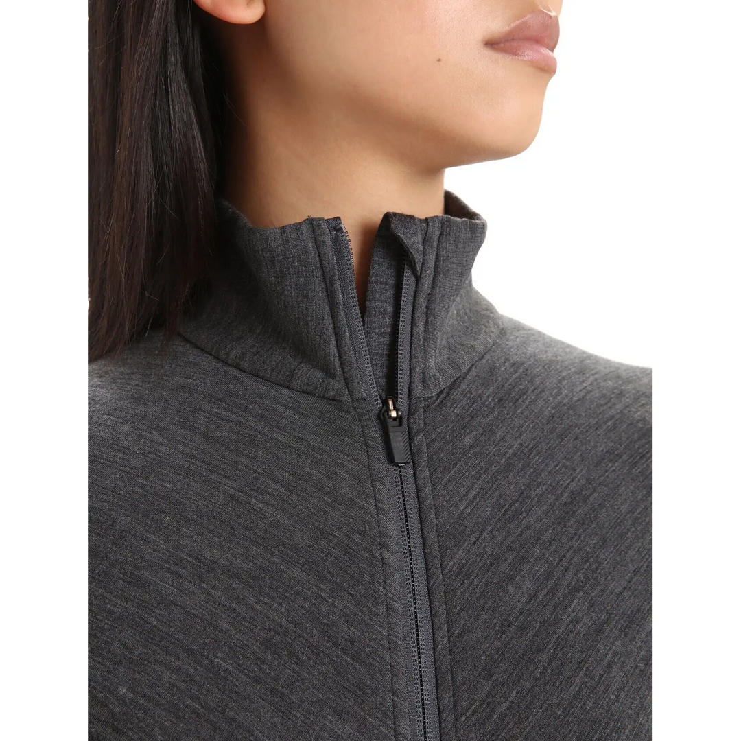Icebreaker Womens Descender Long Sleeve Zip Jacket 
