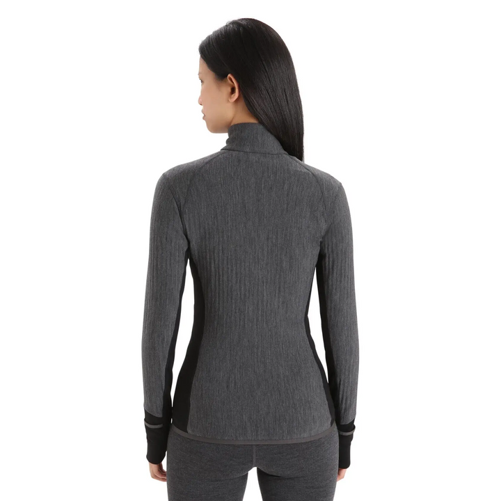 Icebreaker Womens Descender Long Sleeve Zip Jacket 