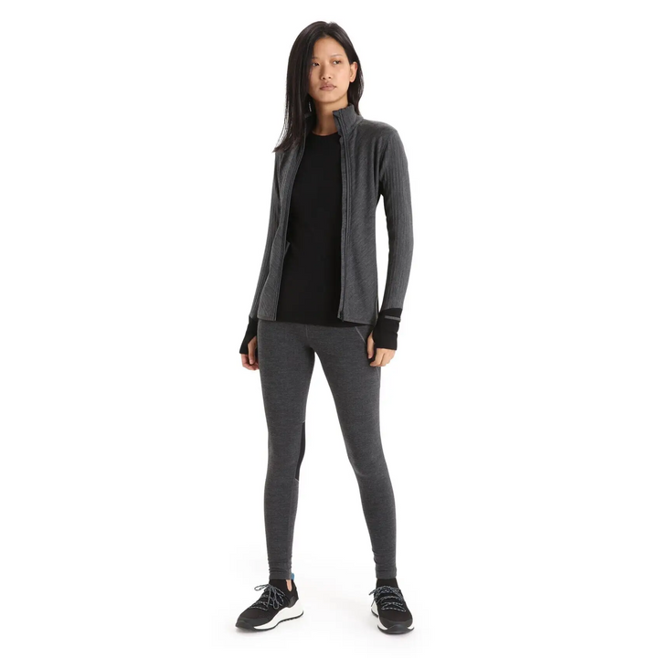 Icebreaker Womens Descender Long Sleeve Zip Jacket 