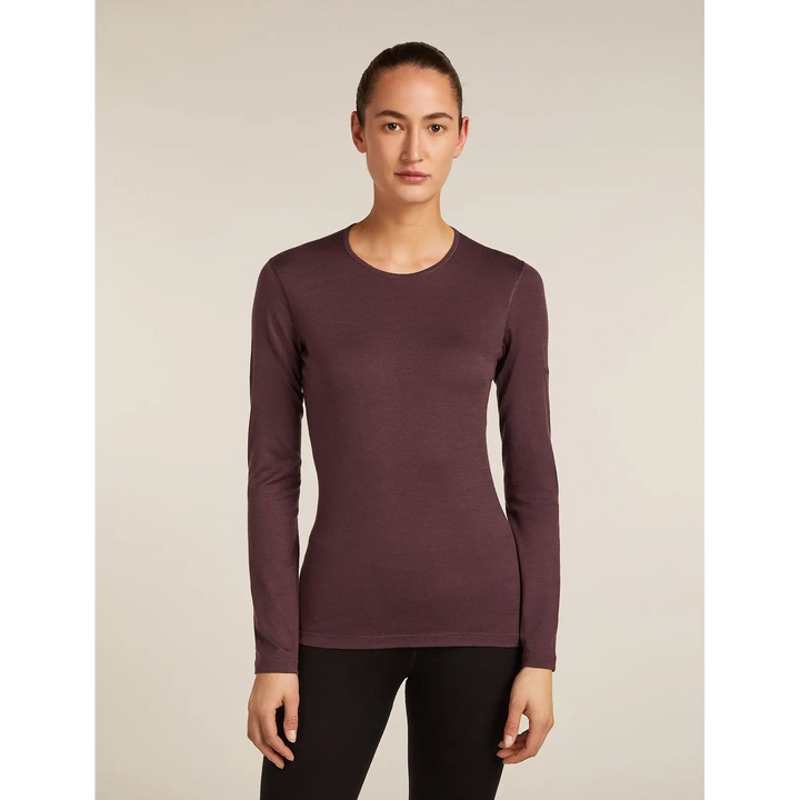 Icebreaker Womens Merino 200 Oasis Long Sleeve Crew - Java / S