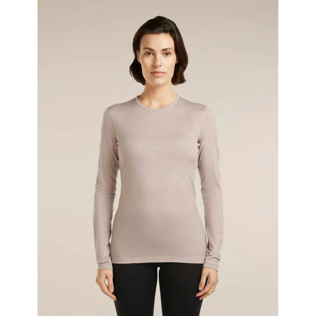 Icebreaker Womens Merino 200 Oasis Long Sleeve Crew - Pink Quartz / S