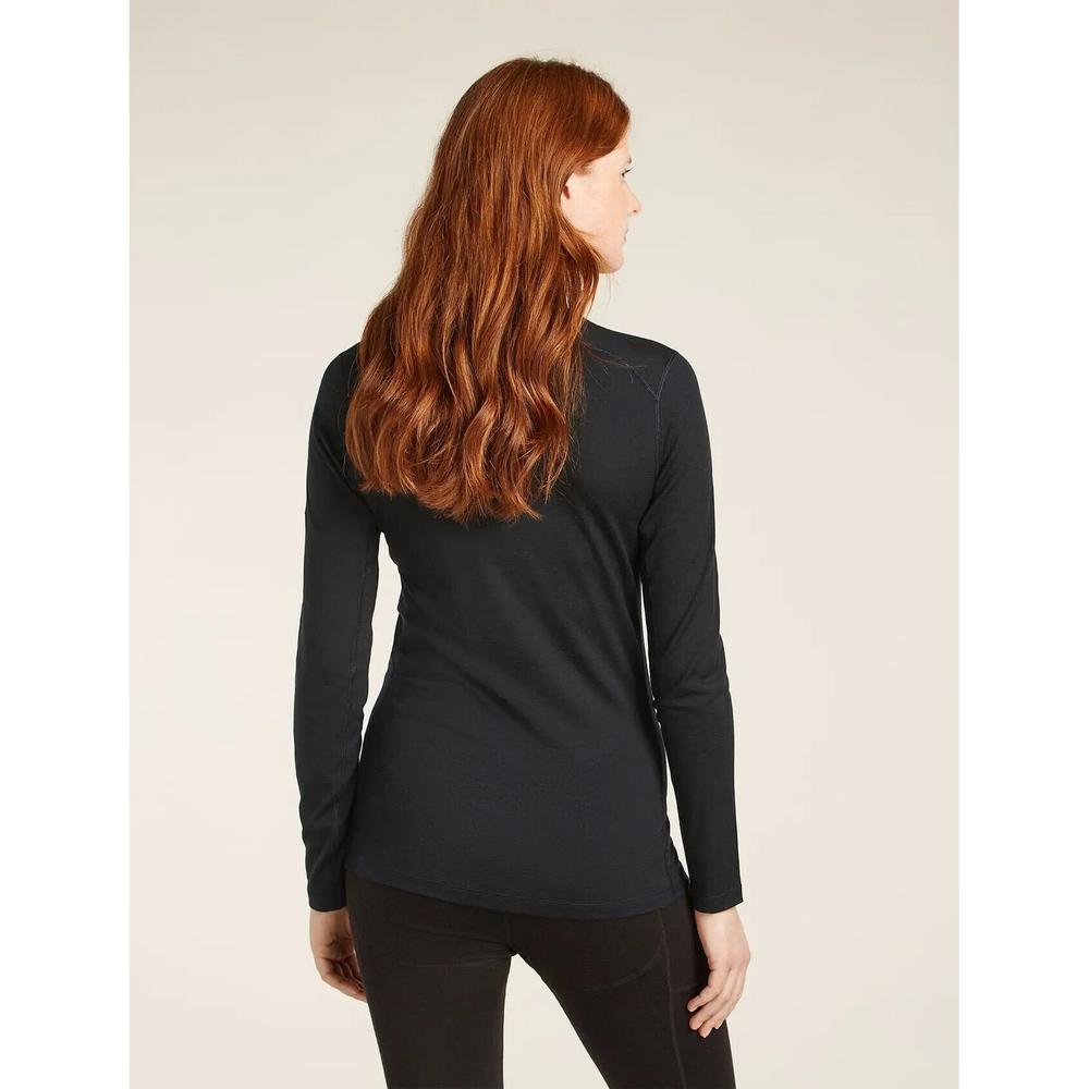 Icebreaker Womens Merino 200 Oasis Long Sleeve Crewe Mountain Pulse 