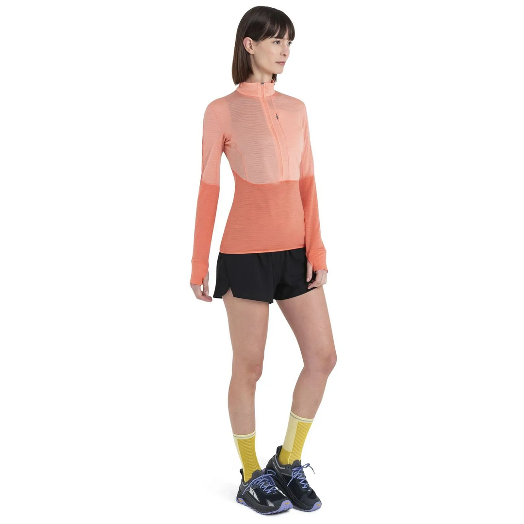 Icebreaker Womens Merino 200 RealFleece Descender Long Sleeve Half Zip 