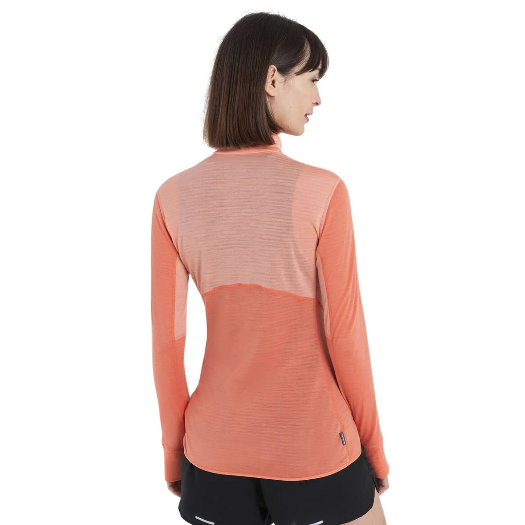 Icebreaker Womens Merino 200 RealFleece Descender Long Sleeve Half Zip 